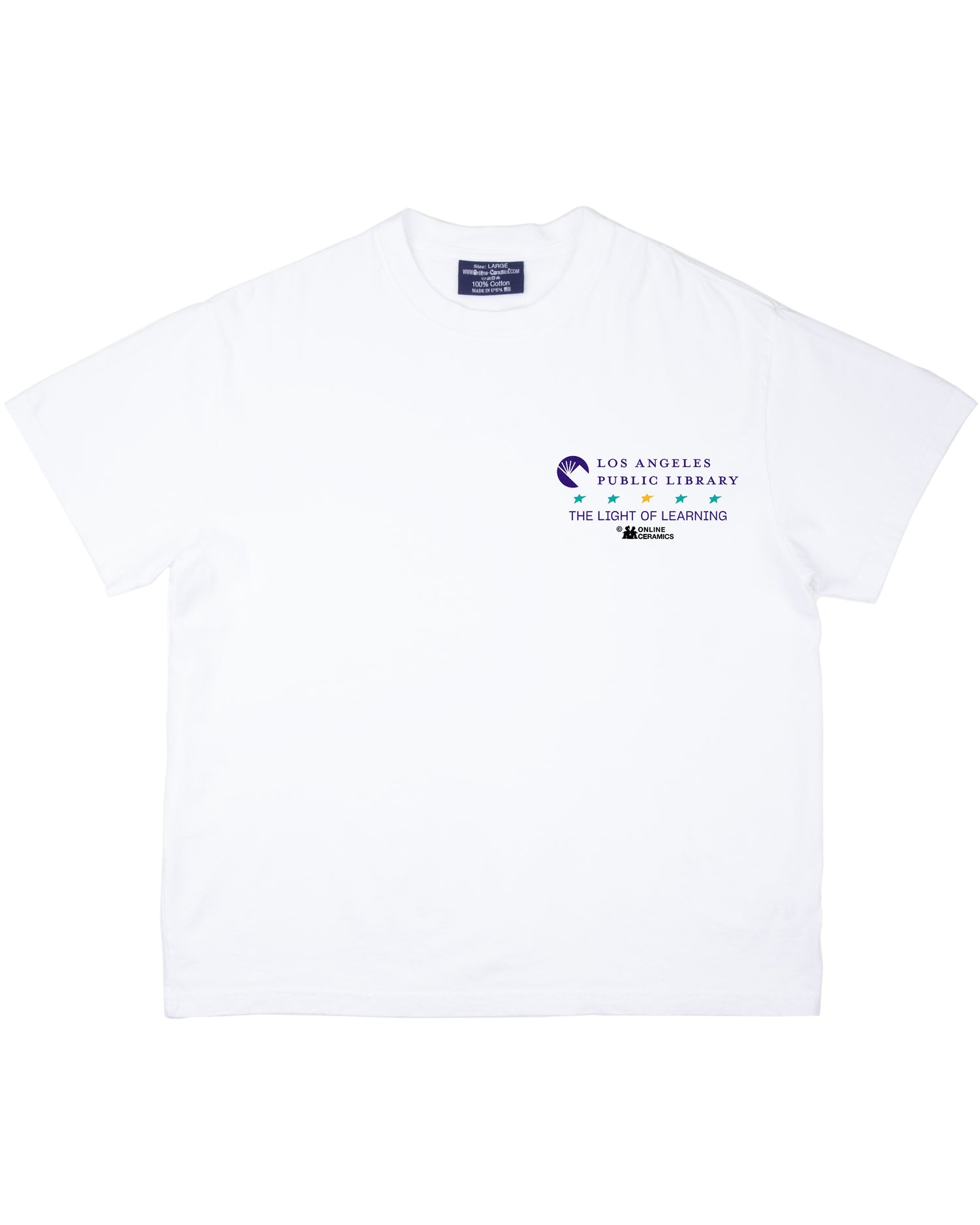 Online Ceramics x Los Angeles Public Library - Map Tee